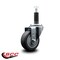 Service Caster 3.5'' Thermoplastic Rubber Wheel Swivel 1'' Expanding Stem Caster SCC-EX20S3514-TPRB-1 - alternate 4